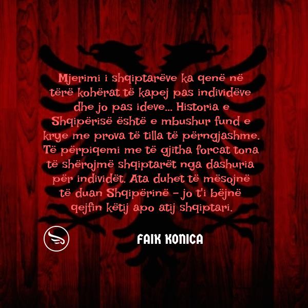 Faik Konica Mjerimi i shqiptareve ka qene ne tere koherat te kapej pas individeve dhe jo pas ideve Historia e Shqiperise e