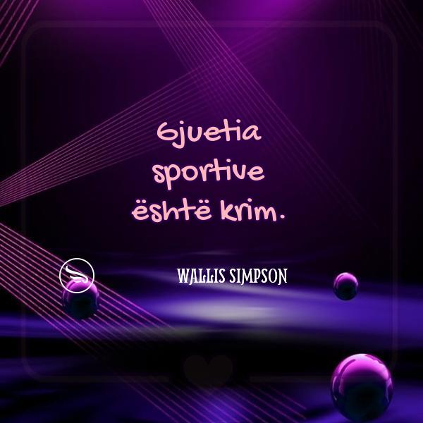 Wallis Simpson Gjuetia sportive eshte krim